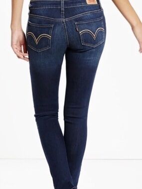LEVIS 524 TOO LOW SUPERLOW Skinny Jeans | Low Rise Blue Denim SIZE 5 Y2K Vintage